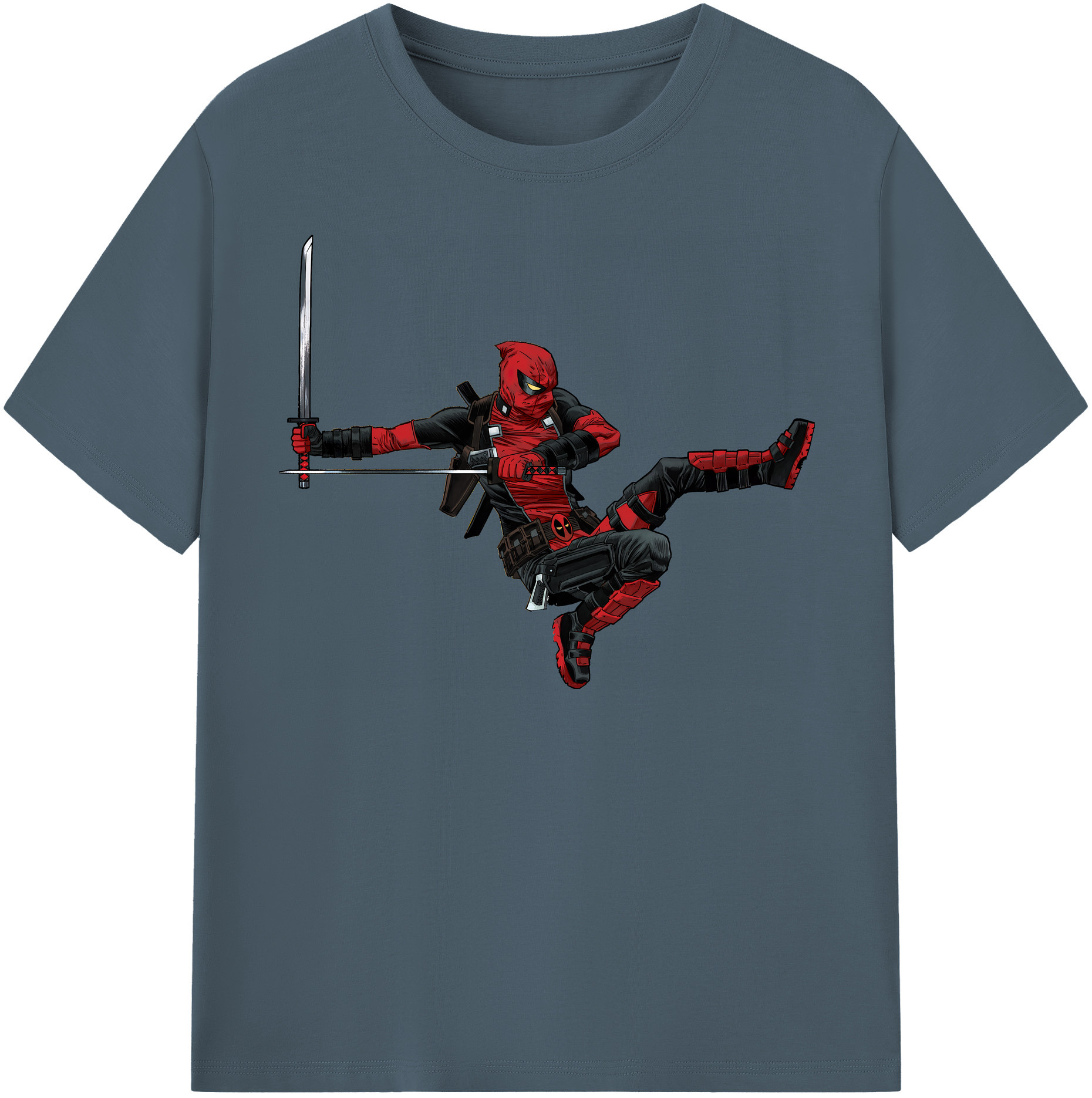 （画像用） Deadpool デッドプール 綿100％半袖Tシャツ（フロントプリント）